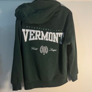 Vermont Green Hoodie Sweatshirt